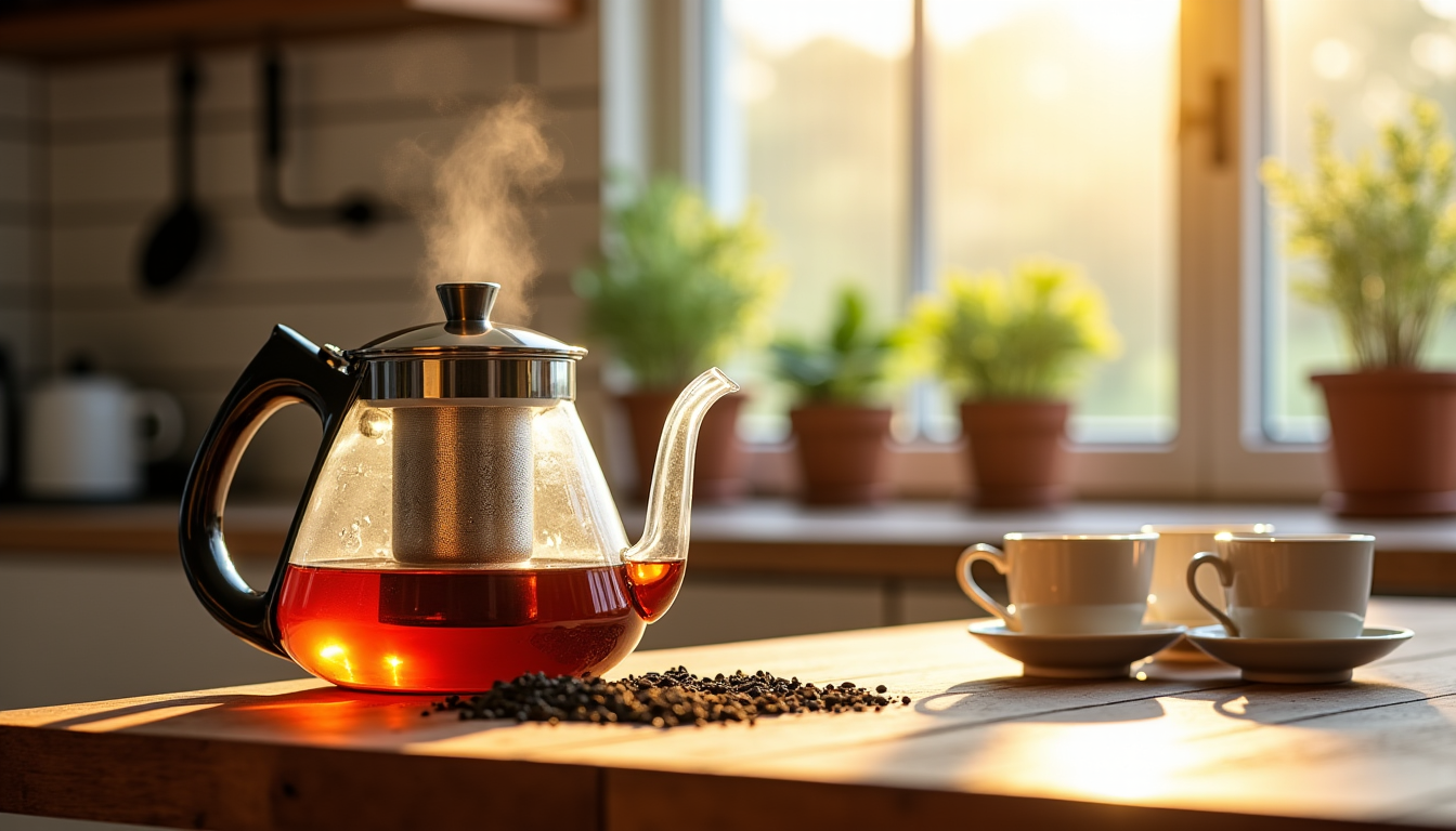 théière électrique avec infuseur : le secret des températures pour révéler vos thés — les capacités varient généralement de 1 à 1,7