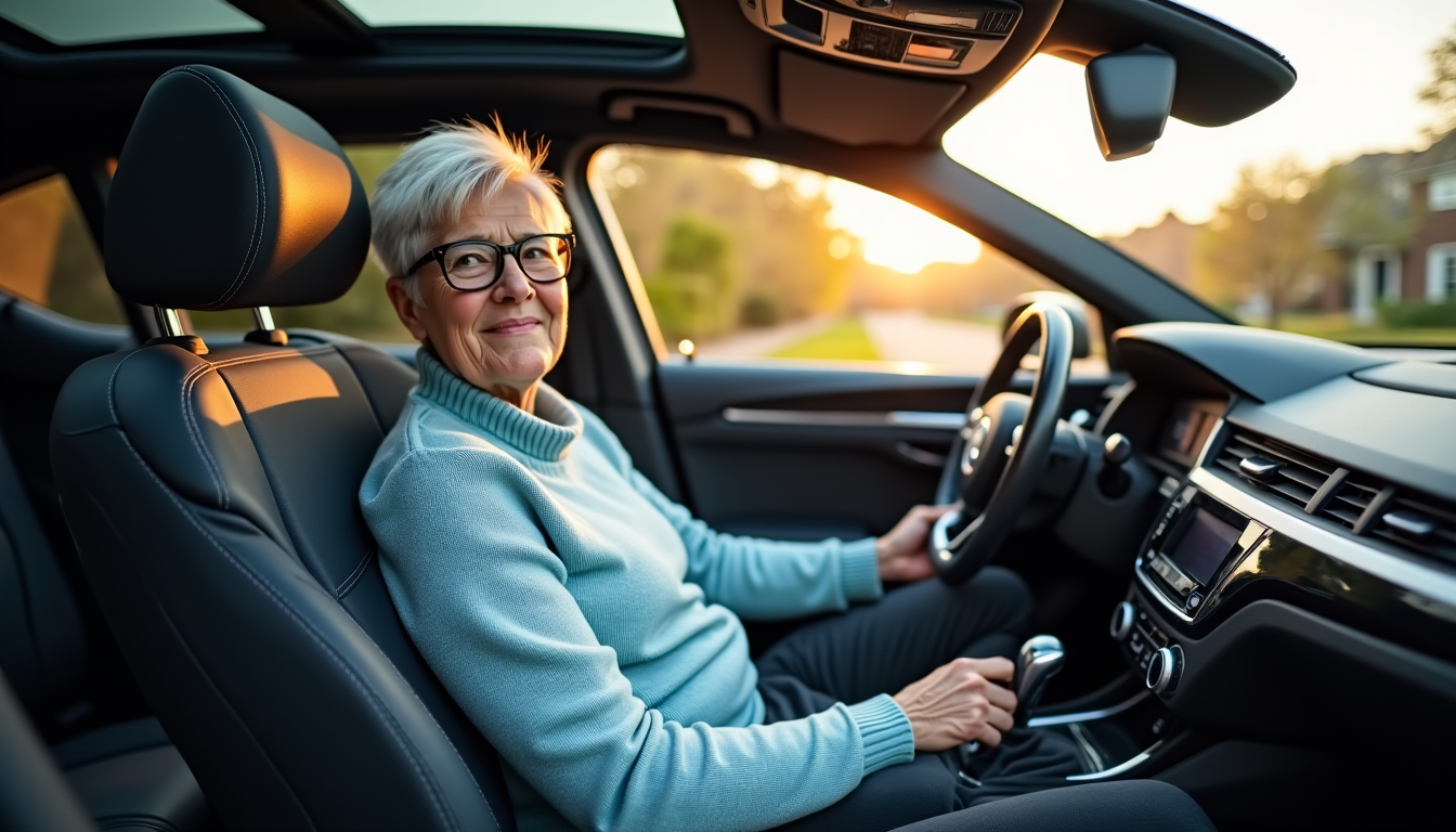 voiture senior : les meilleures options fiables et faciles à conduire — la possibilité de régler facilement les sièges en
