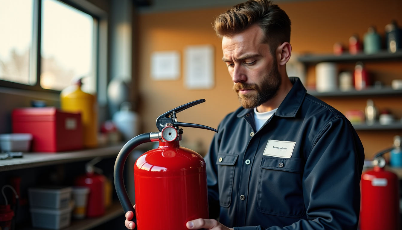sécurité incendie : tout ce qu'il faut savoir sur la vérification de vos extincteurs — cette maintenance garantit que l'extincteur fonctionnera conformément à