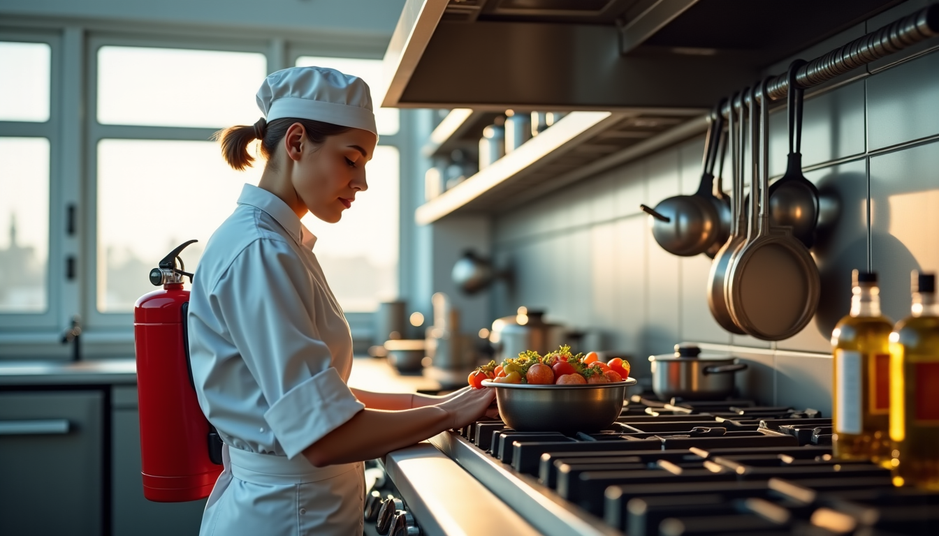 extincteurs professionnels : le guide simple pour rester en conformité — auxiliaires de cuisson (huiles et graisses végétales ou
