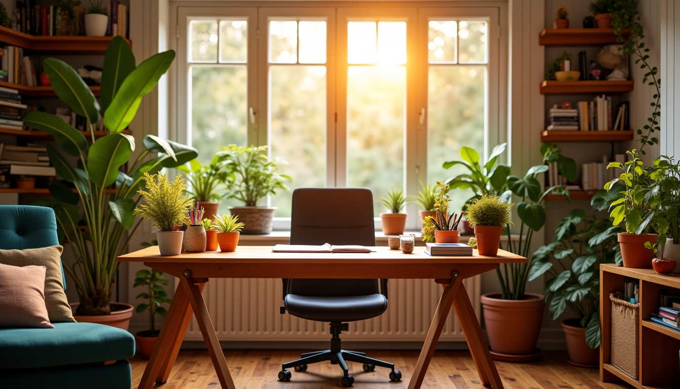 Illustration : en toute saison, qu'il s'agisse d'un bureau, d'une — améliorez votre maison avec des projets créatifs et utiles