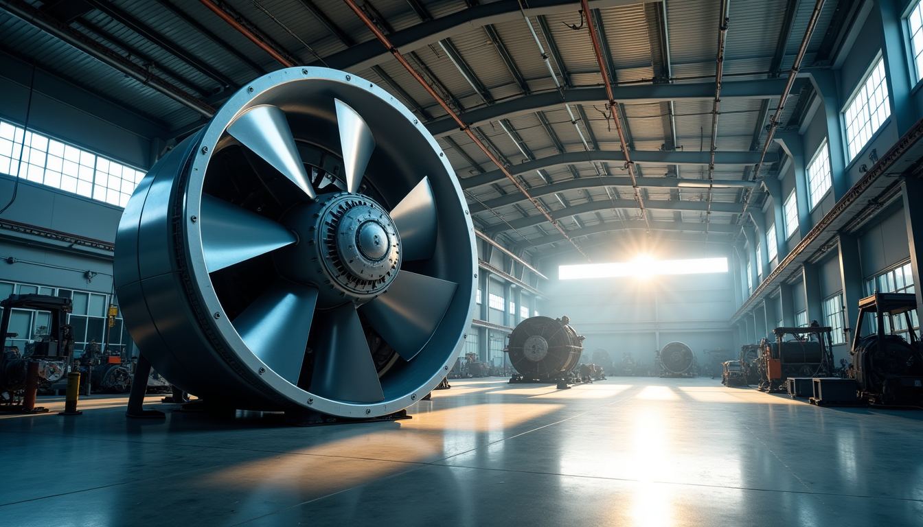 Illustration : l'encombrement physique du ventilateur et de son système — ventilation industrielle : centrifuge ou axial ?