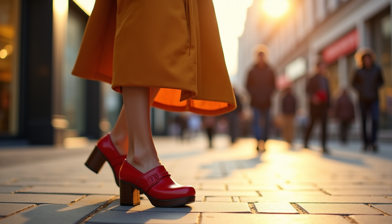sabot femme à talon léger : la tendance incontournable de la saison — la hauteur varie, mais l'idée du "talon léger"
