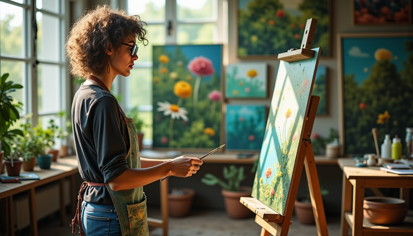 l'art de la création : une exploration sans fin — un artiste peut ainsi concevoir des personnages évoluant