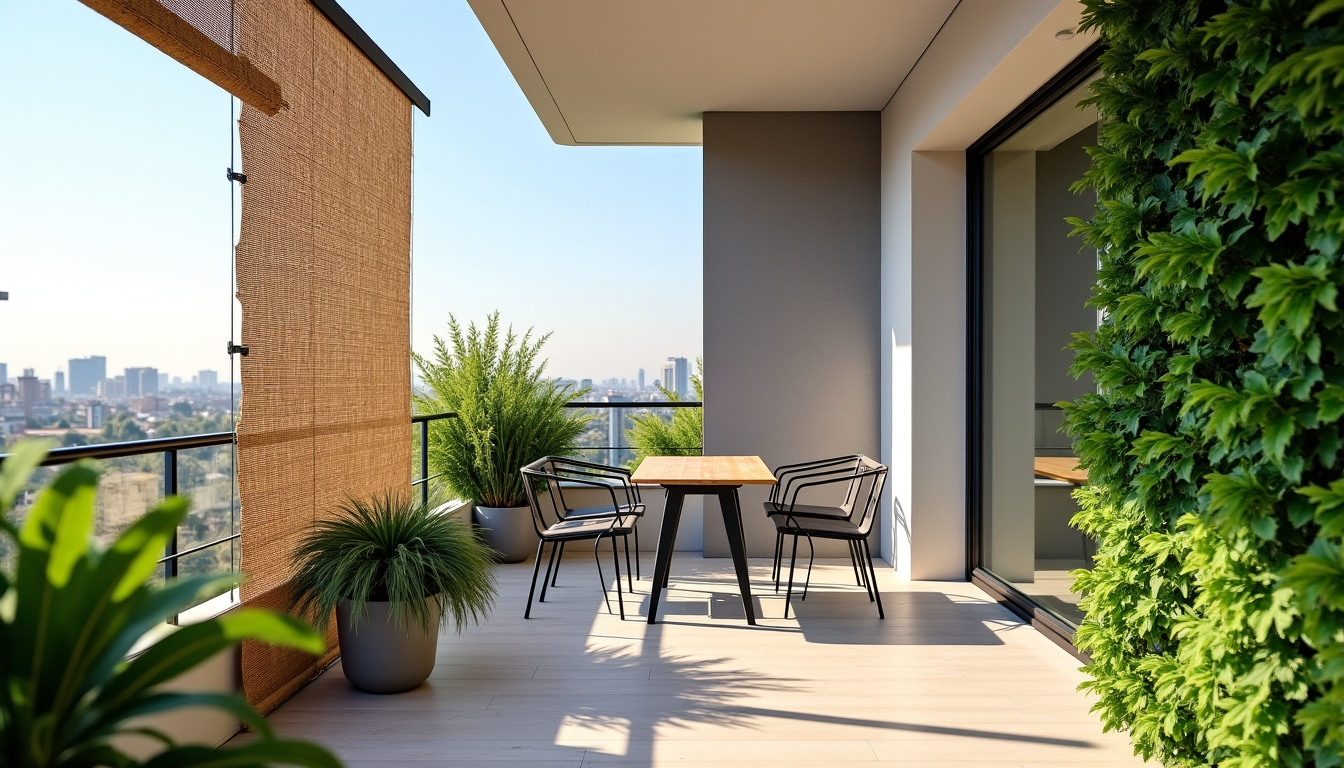 Canisse naturelle en bambou, un brise-vue chaleureux pour le balcon