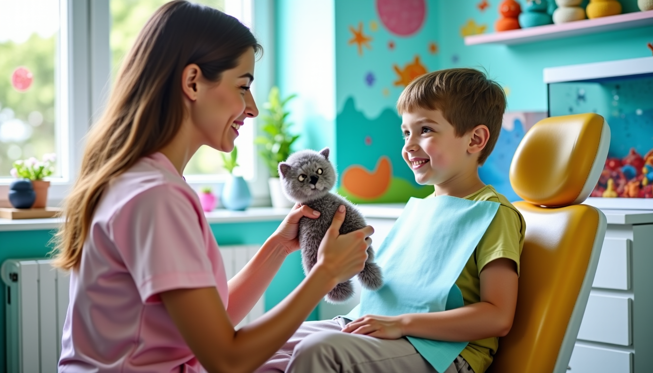 Illustration : se rendre chez un dentiste à nice, pour — rassurer un enfant avant son premier rendez-vous chez le dentiste ?