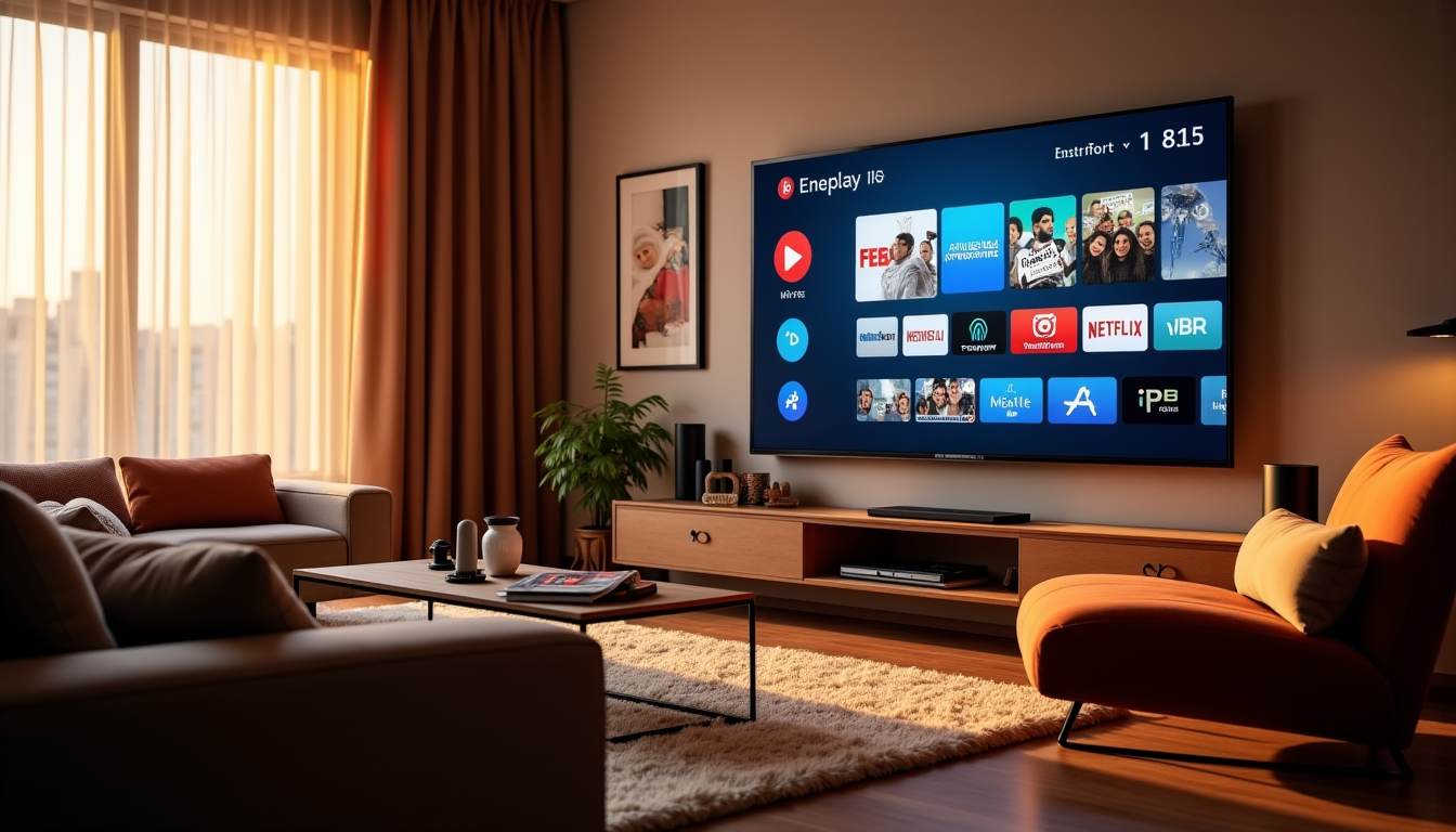 Illustration : une fois connecté, l'interface d'iptv smarters est conçue — regarder la tv en direct sur smart tv avec iptv smarters ?