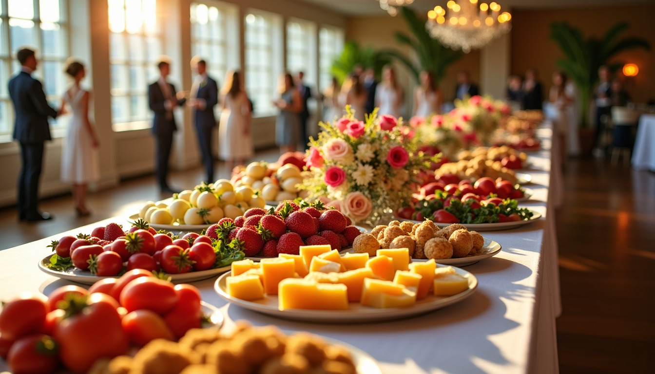 Illustration : derrière la beauté d'un buffet se cache une — réussir son buffet de mariage dans le 28 : les tendances à suivre