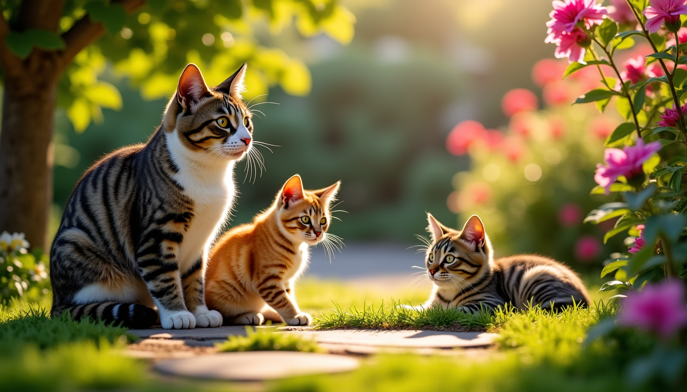 Illustration : la communication entre chats, surtout en l'absence de — mystères fascinants du comportement des chats