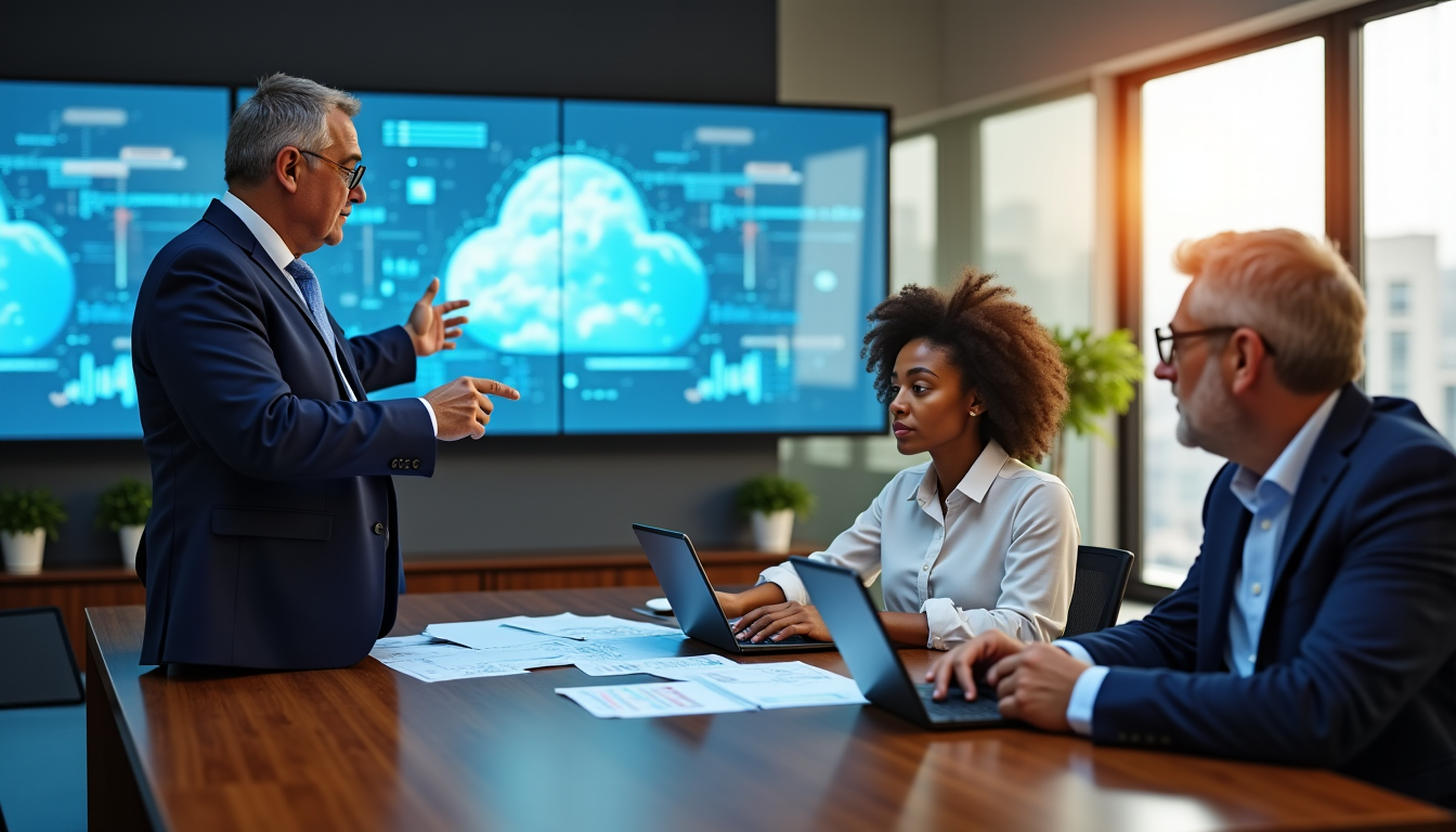 Illustration : construire un cloud de confiance implique de choisir — innovation et croissance : réinventer votre entreprise durablement