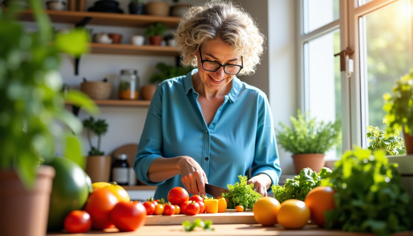 Illustration : en adoptant une nutrition attentive, nous pouvons améliorer — optimiser votre santé grâce à une alimentation équilibrée