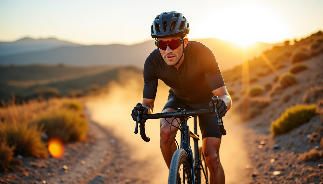 Illustration : adhérence. n'oubliez pas un casque, des gants et — vélo gravel : comment transformer vos sorties sportives en véritables aventures