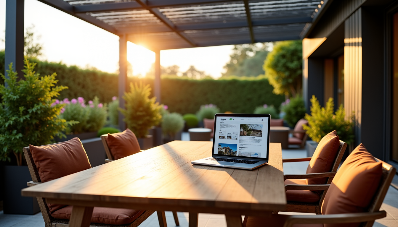 Illustration : consultez les avis en ligne sur l'entreprise (sites — choisir le bon spécialiste de la pergola bioclimatique pour votre terrasse ?