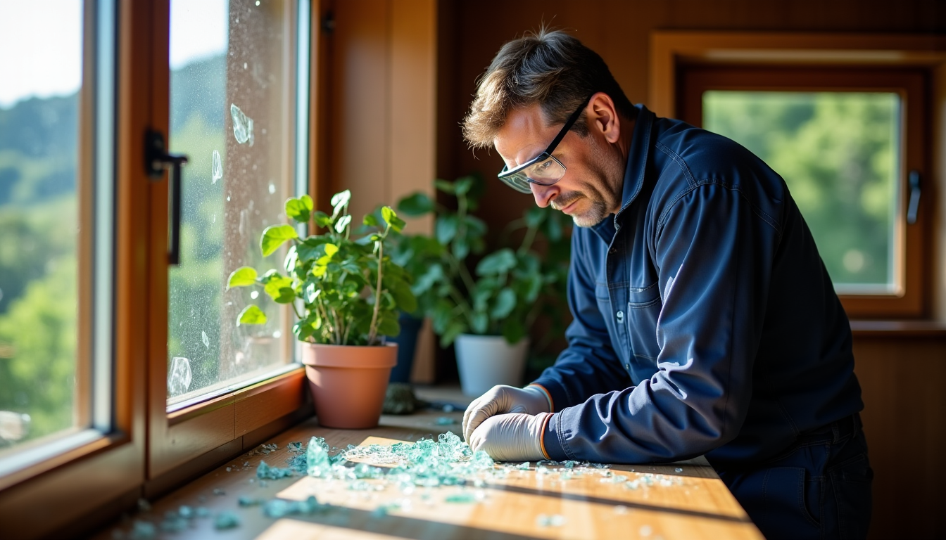 dépannage de vitrerie en suisse : que faire en cas de vitre cassée chez soi — le métier de vitrier miroitier demande une expertise