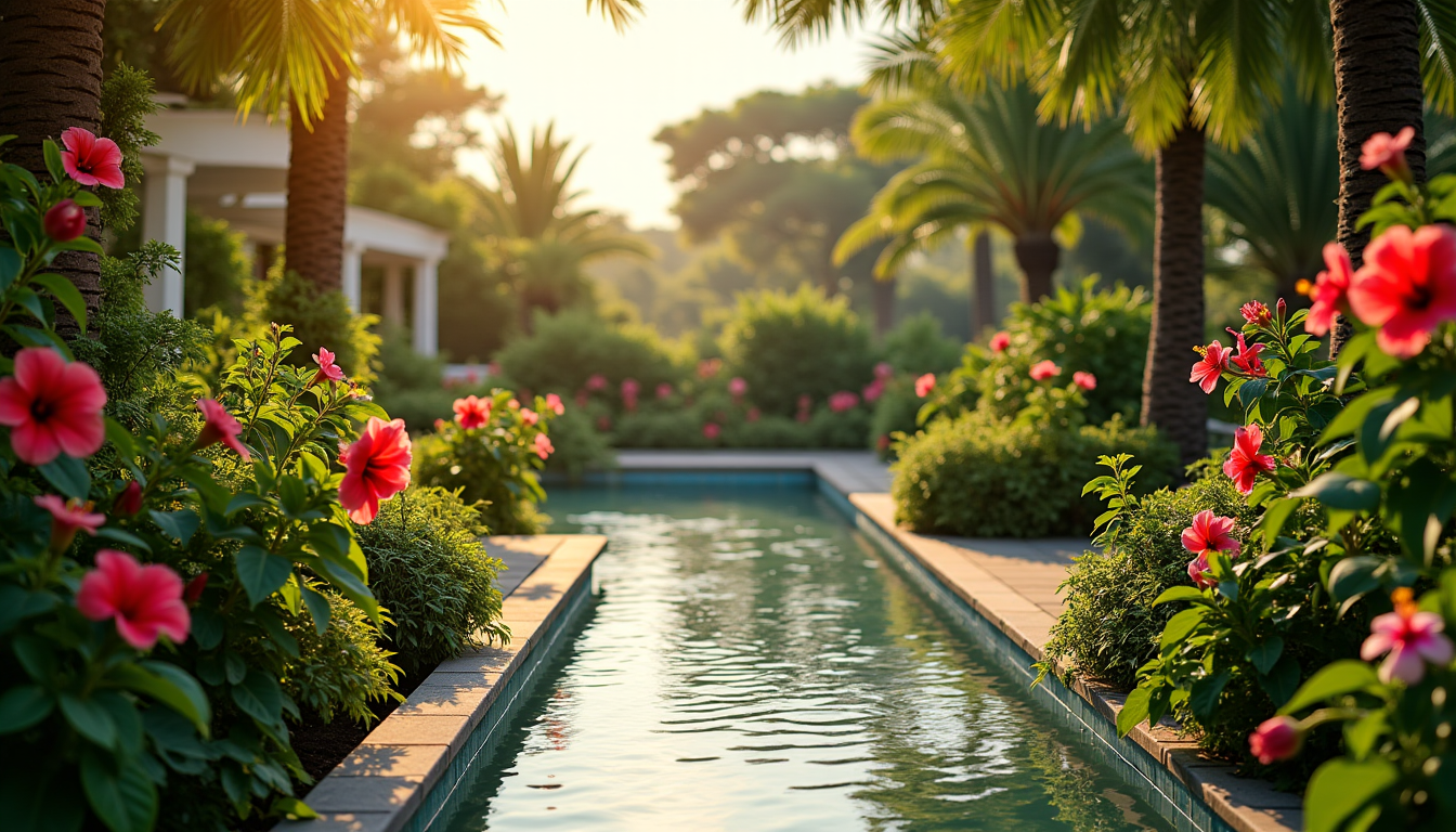 Illustration : soleil floraison estivale spectaculaire, certaines sont persistantes. &mdash; cr&eacute;er un jardin exotique chic en &icirc;le-de-france ?