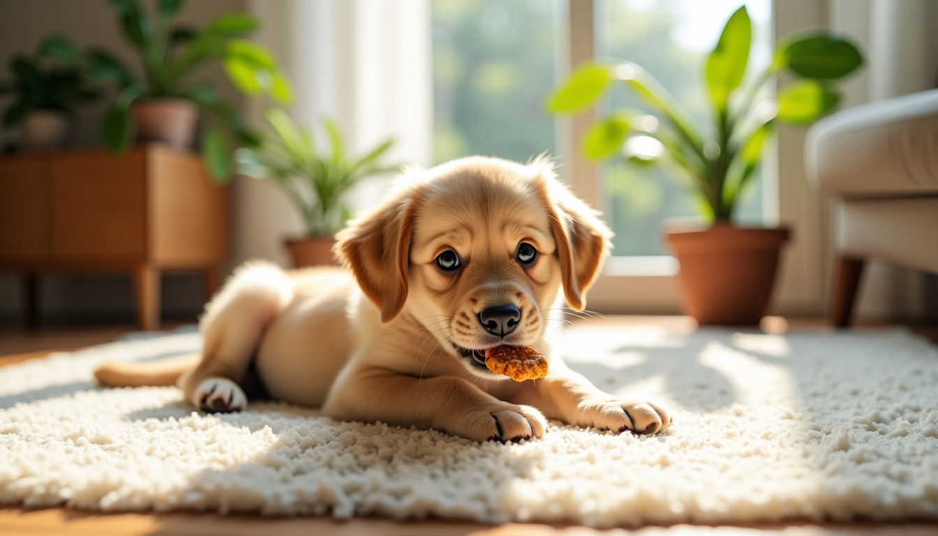 Illustration : les jeunes chiens ont un syst&egrave;me digestif encore &mdash; meilleures friandises pour chiens en 2026