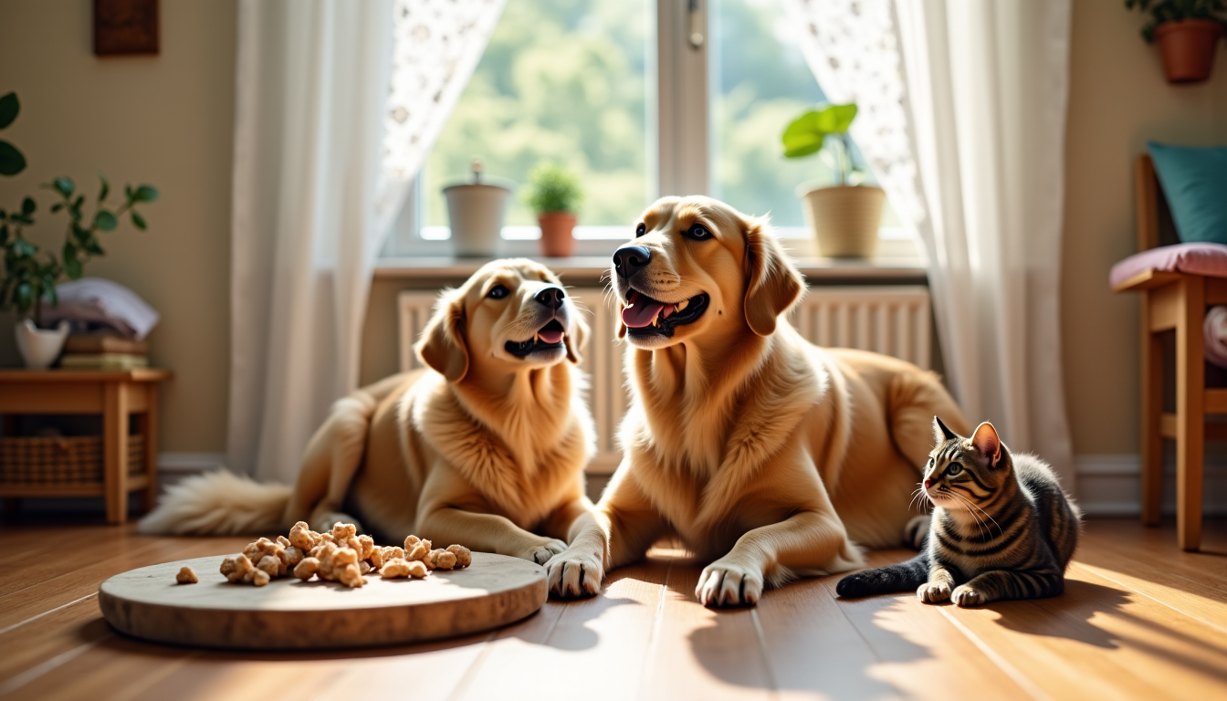 meilleures friandises naturelles pour chien et chat — iculièrement intéressantes pour les animaux souffrant d'allergies ou