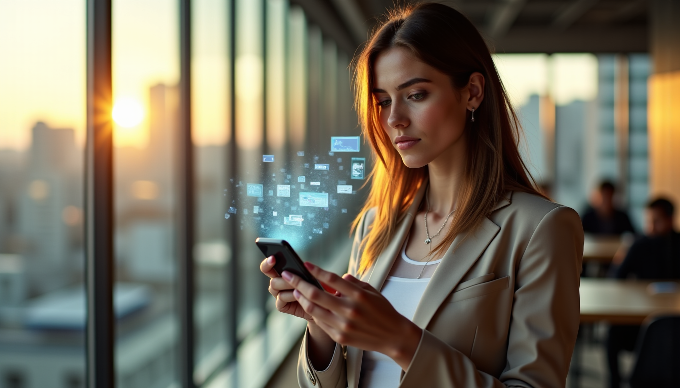 Illustration : cette fusion de l'appel téléphonique avec la réalité — révolutionnez vos appels avec un smartphone innovant