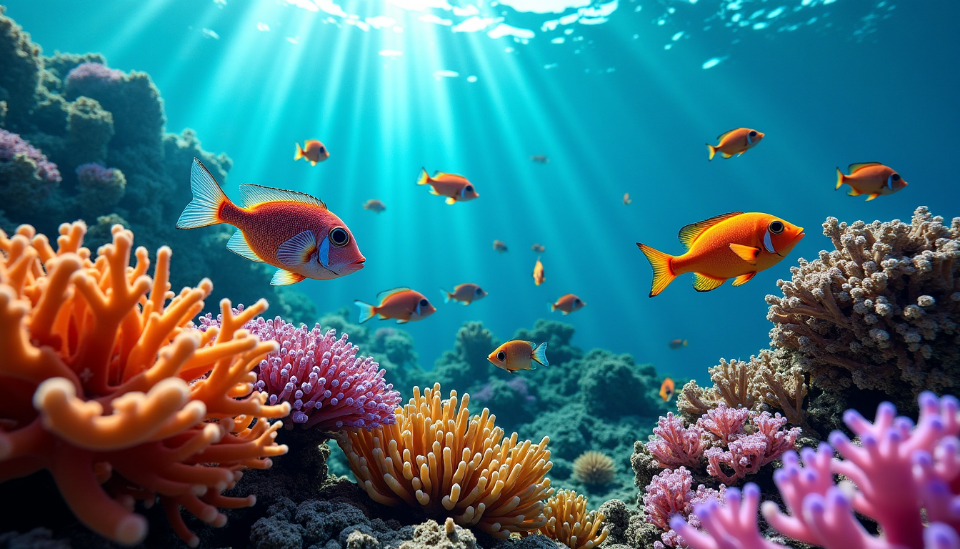 Illustration : er, mais pour tromper leurs proies ou leurs — secrets du camouflage chez les poissons marins