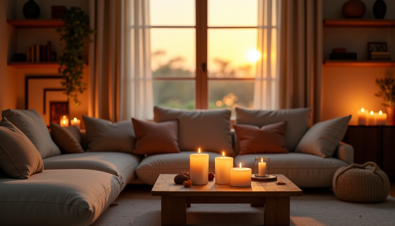 créer un intérieur zen avec des astuces simples et efficaces — ètes ou les bougies peuvent transformer une pièce