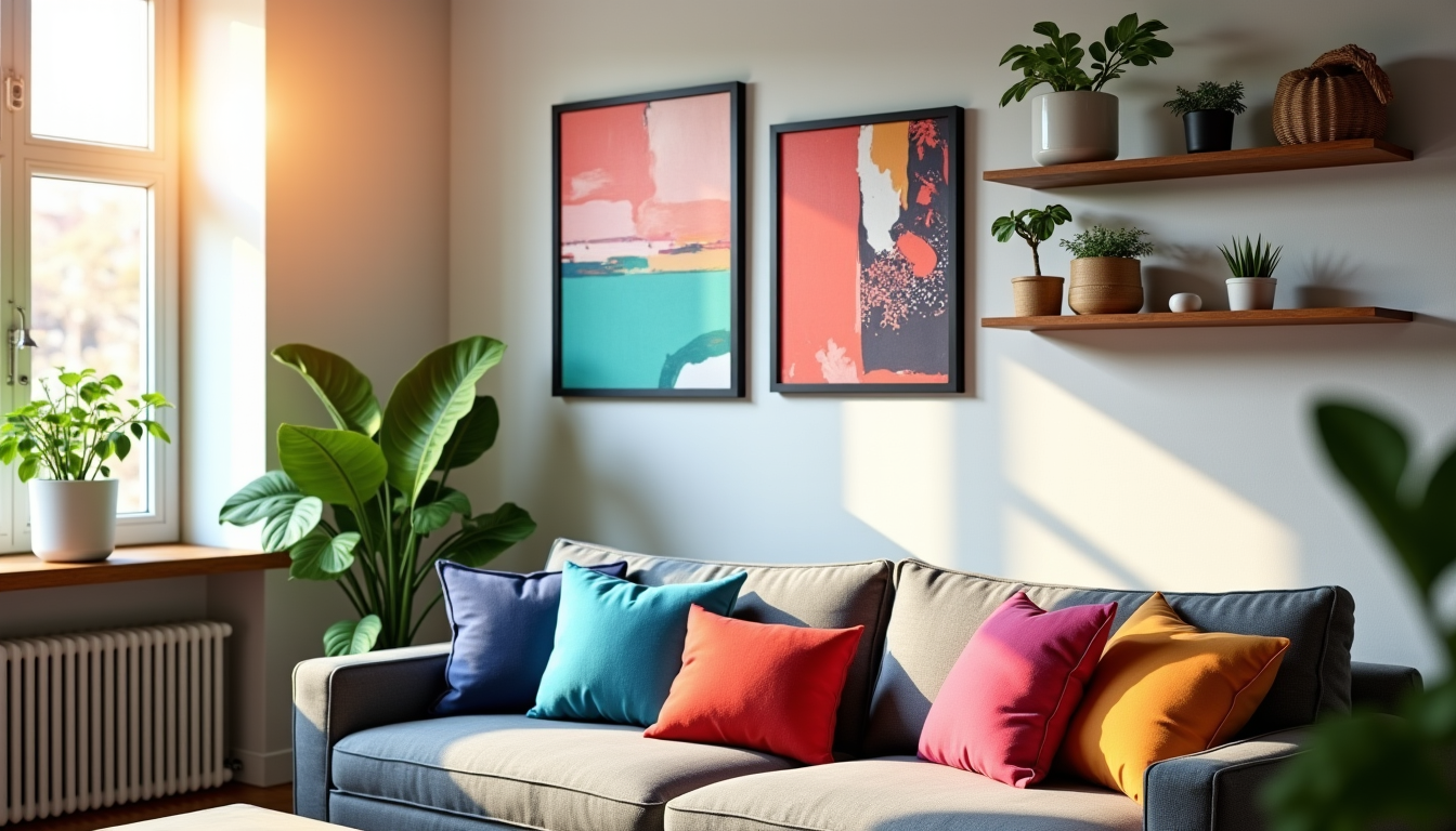 Illustration : cette philosophie encourage à expérimenter et à ne — idées de décoration murale simples mais très efficaces