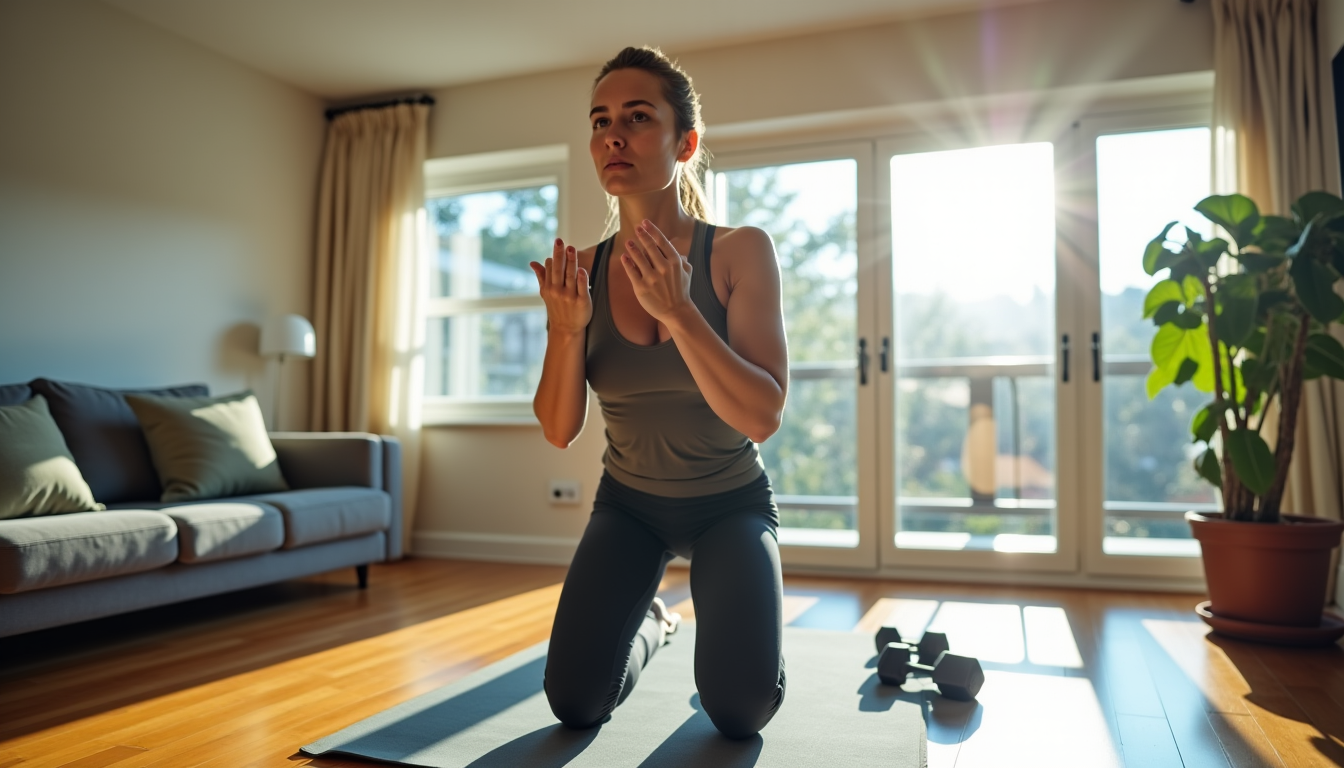 Illustration : corps entier excellent pour le cardio et la — créer une routine d’activités sportives à la maison efficacement ?