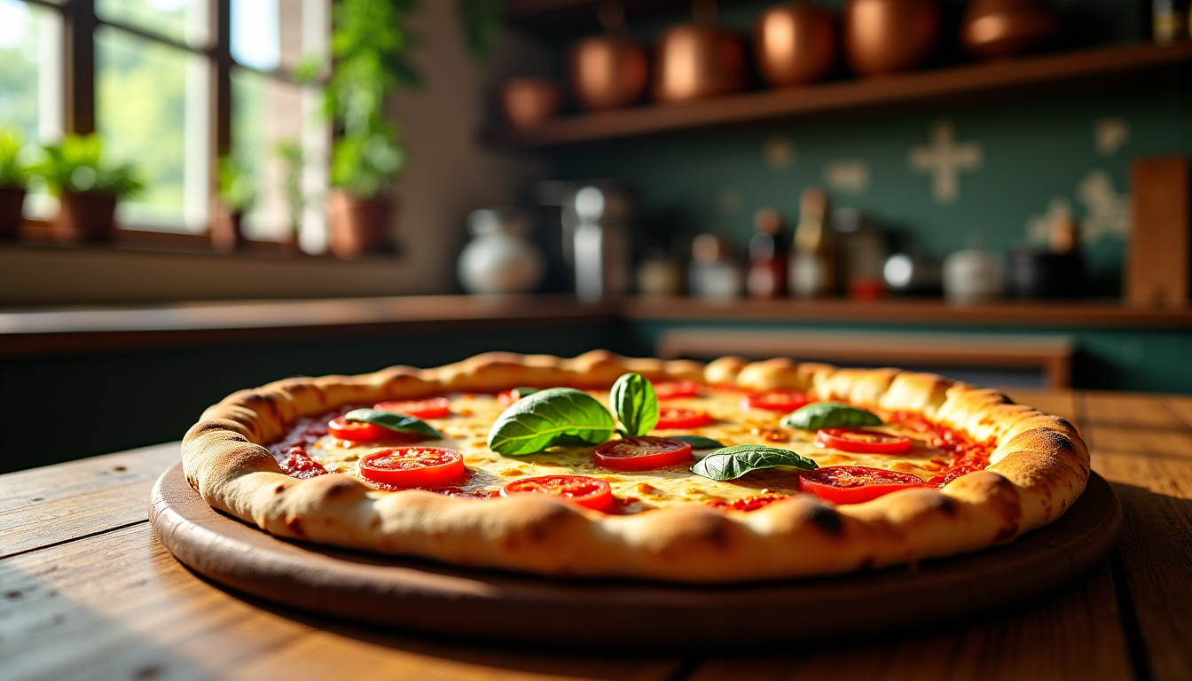 Illustration : de votre pizza risquerait d'être mou et pâle. — réussir une pizza maison croustillante comme dans une pizzeria italienne