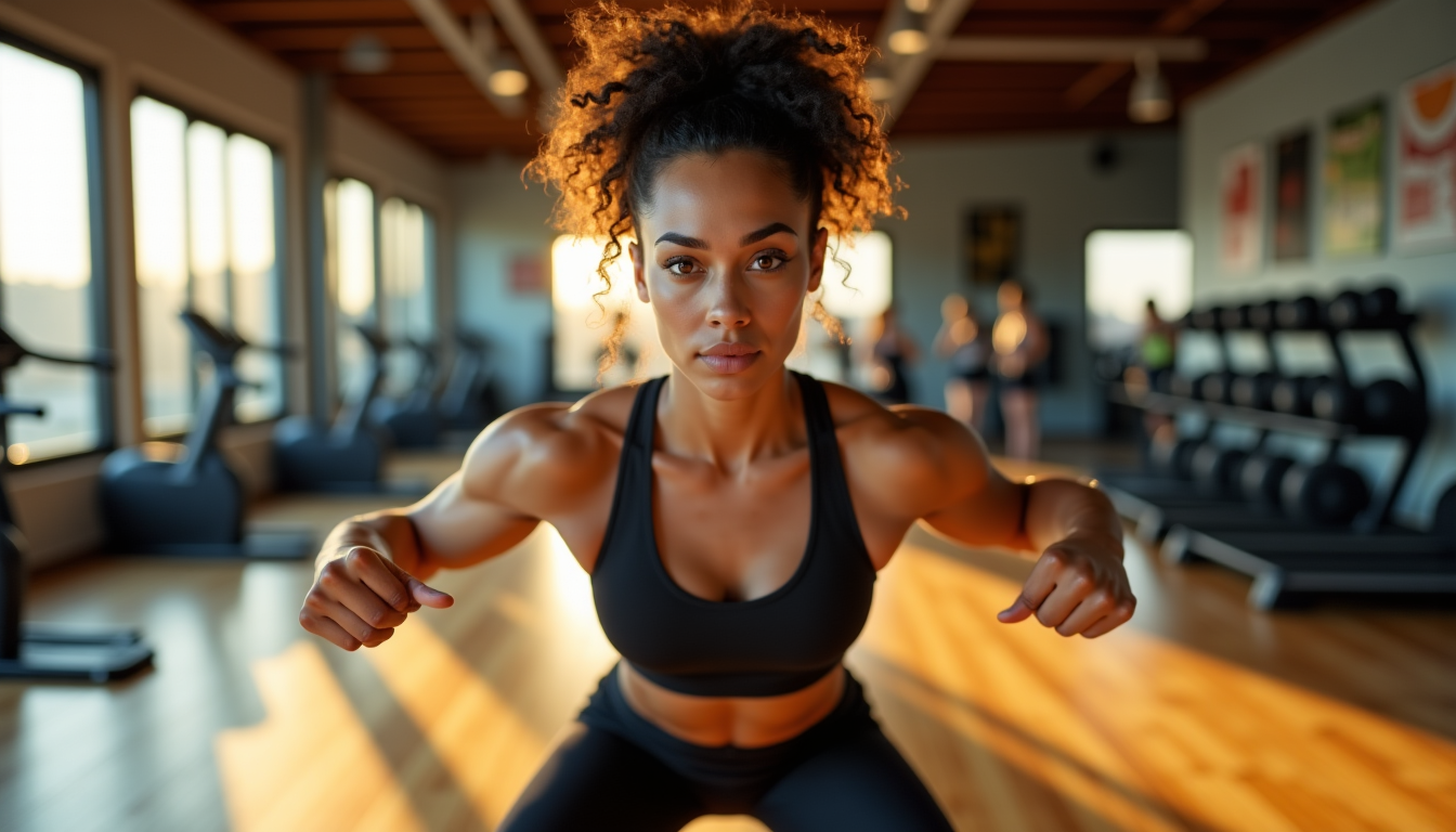 Illustration : le renforcement musculaire permet également de tonifier votre — perdre du poids efficacement avec une routine sportive réaliste ?