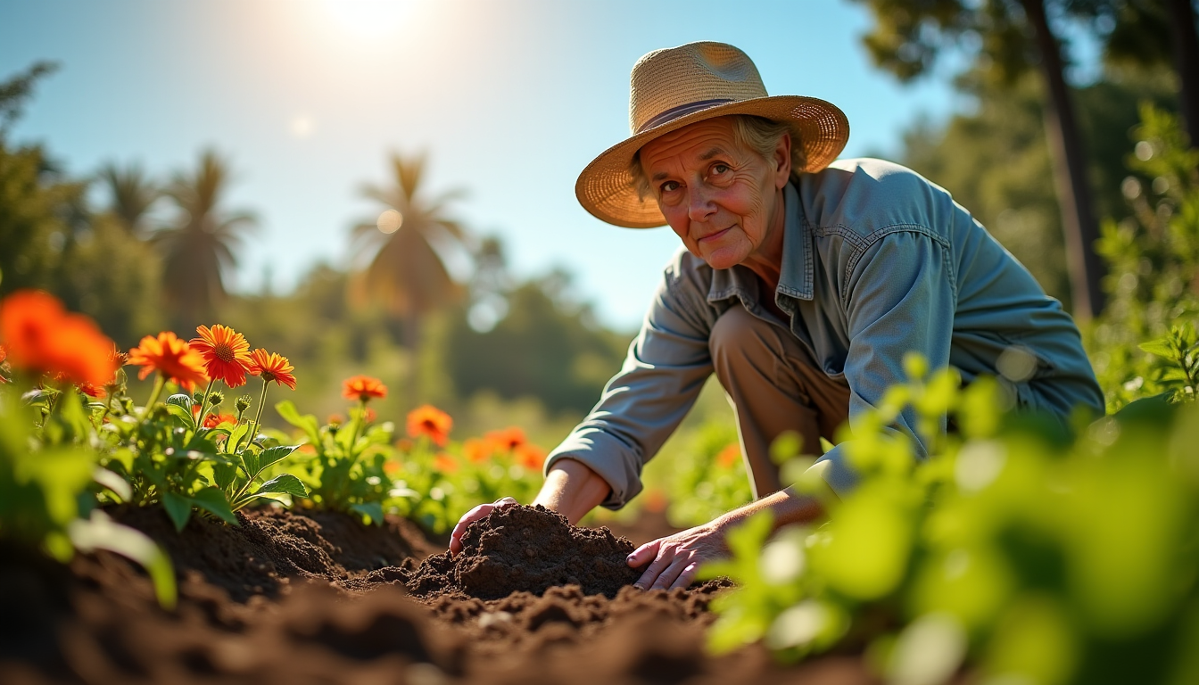 Illustration : ce dicton populaire souligne l'efficacité d'une simple action — entretenir son jardin pendant la saison sèche ?