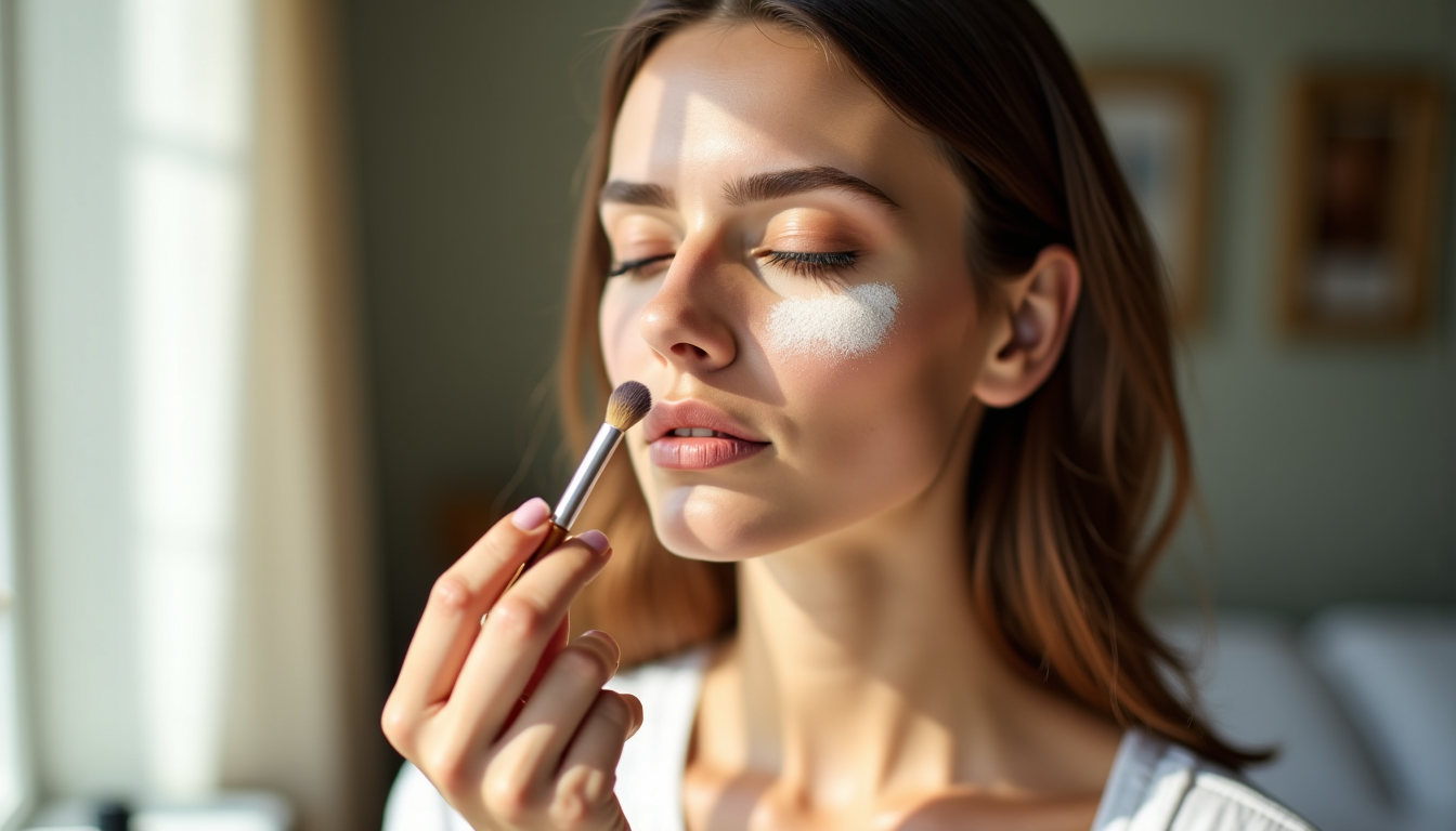 réussir un maquillage simple et élégant pour tous les jours ? — la poudre libre est essentielle pour fixer le