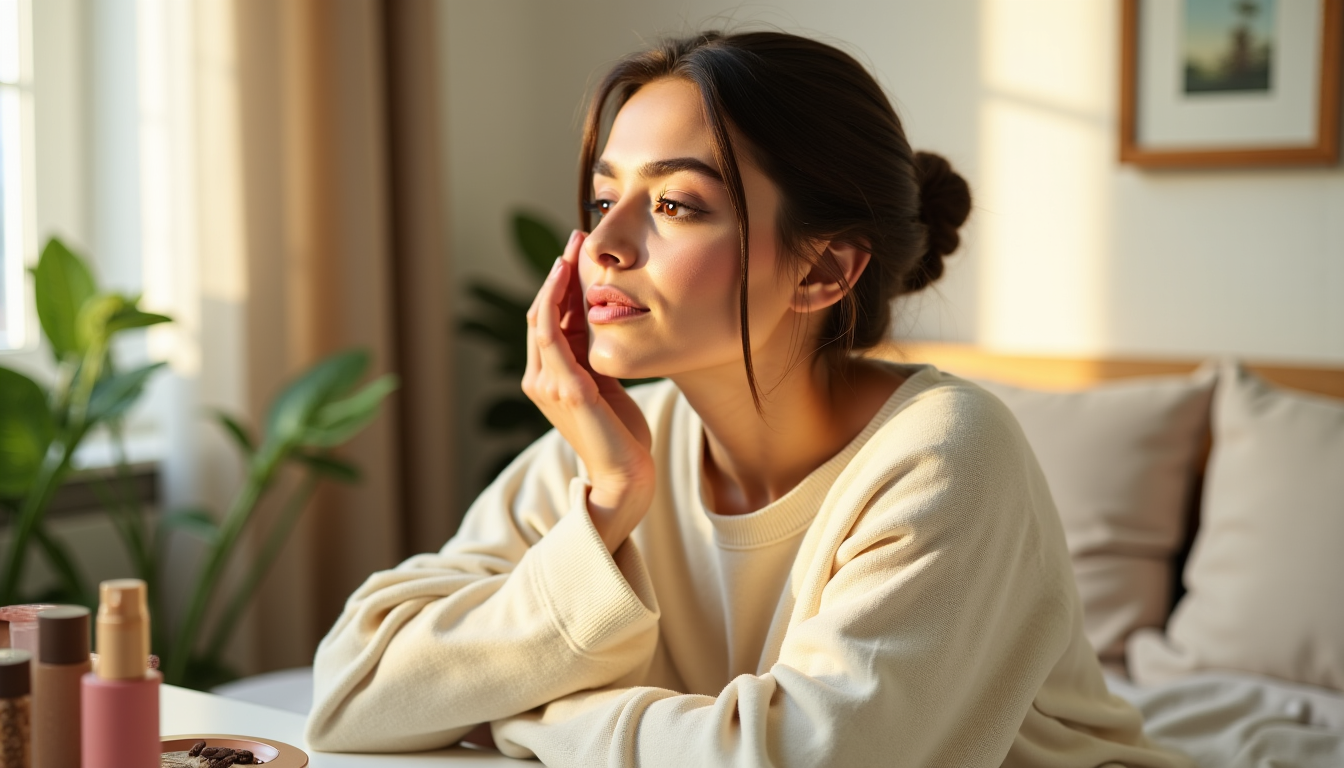 Illustration : ondent facilement aux doigts, tandis que les blushs — réussir un maquillage simple et élégant pour tous les jours ?
