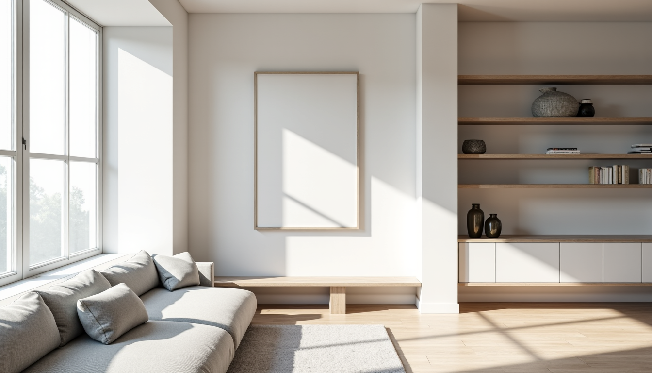 tendances déco minimalistes qui séduisent de plus en plus — les objets décoratifs, bien que peu nombreux, sont