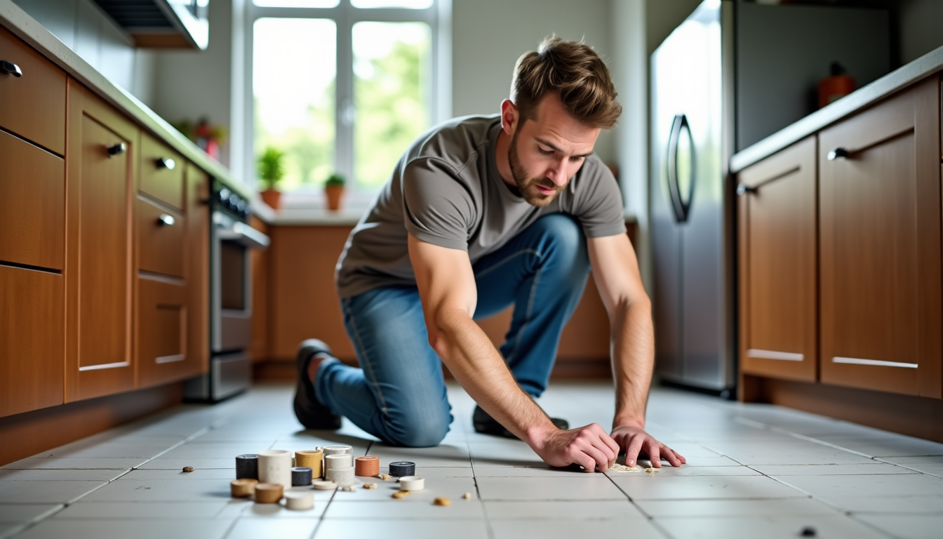 poser du carrelage au sol sans être expert ? — égularités. les couleurs de joint peuvent souligner ou