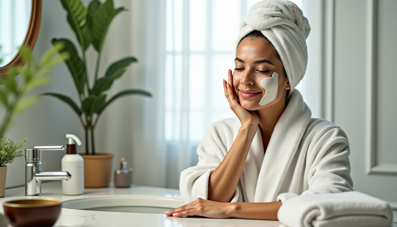 étapes essentielles d’un soin du visage complet à faire chez soi — andé d'exfolier une à deux fois par semaine,