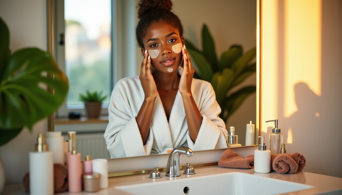 Illustration : idérablement améliorer l'efficacité de votre routine et apporter — étapes essentielles d’un soin du visage complet à faire chez soi