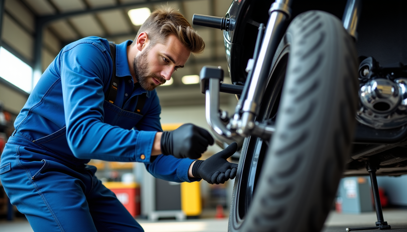 secrets méconnus sur l'entretien optimal de votre moto — inspectez également les flancs pour détecter d'éventuelles craquelures,