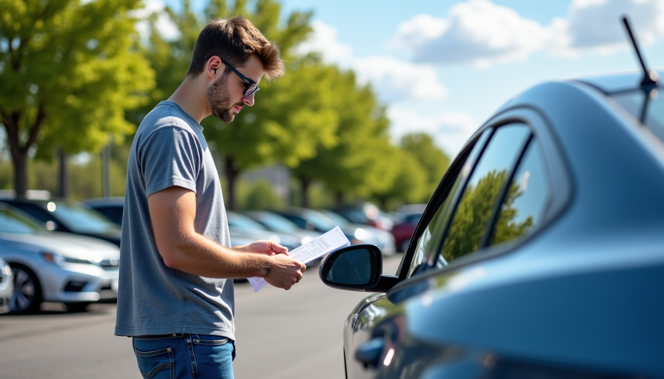 achat voiture occasion : les erreurs qui coûtent cher aux acheteurs débutants — véhicule est inscrite dans ses documents et ses