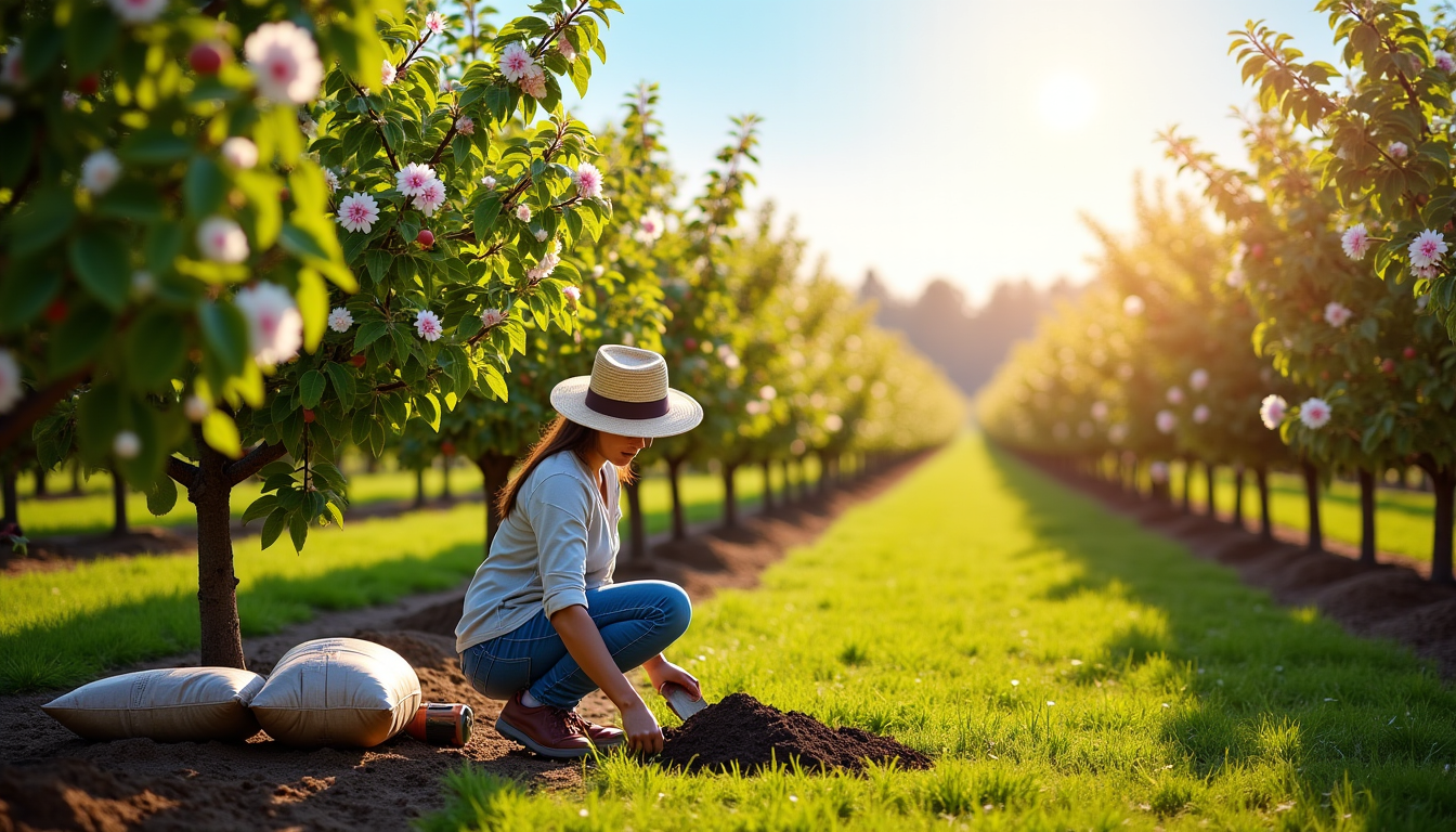 Illustration : la fertilisation apporte les nutriments essentiels que le — arbres fruitiers à planter pour récolter rapidement chez soi