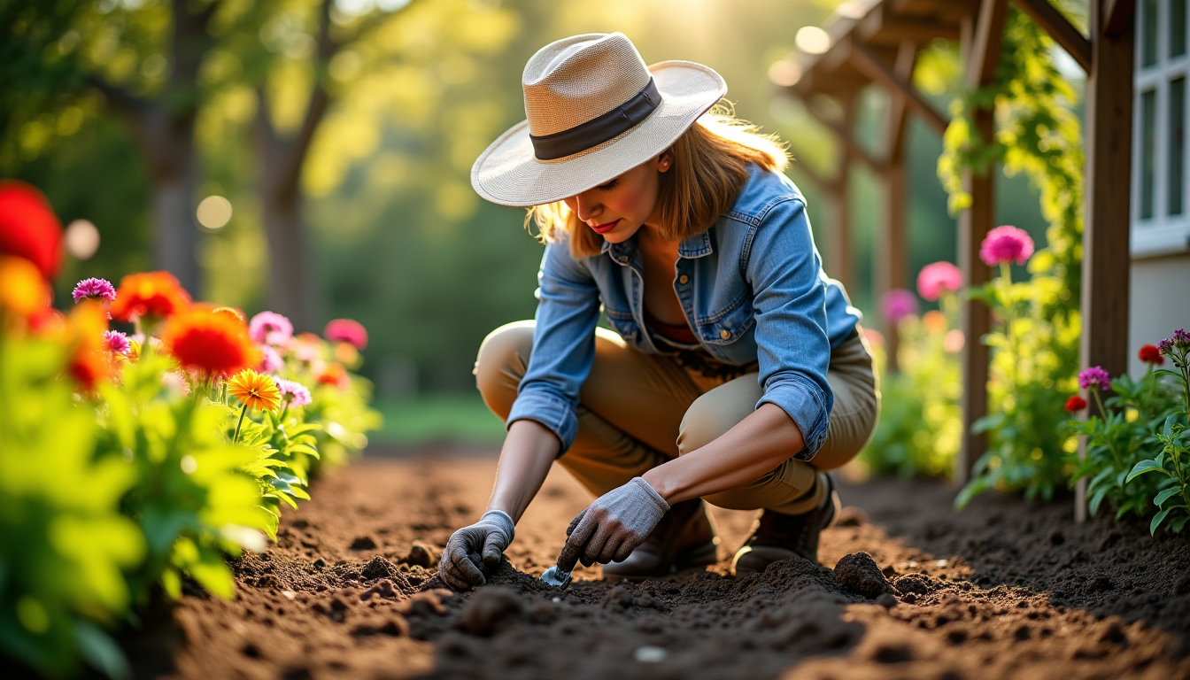 outils indispensables pour bien entretenir son jardin — pour des semis réguliers et à la bonne
