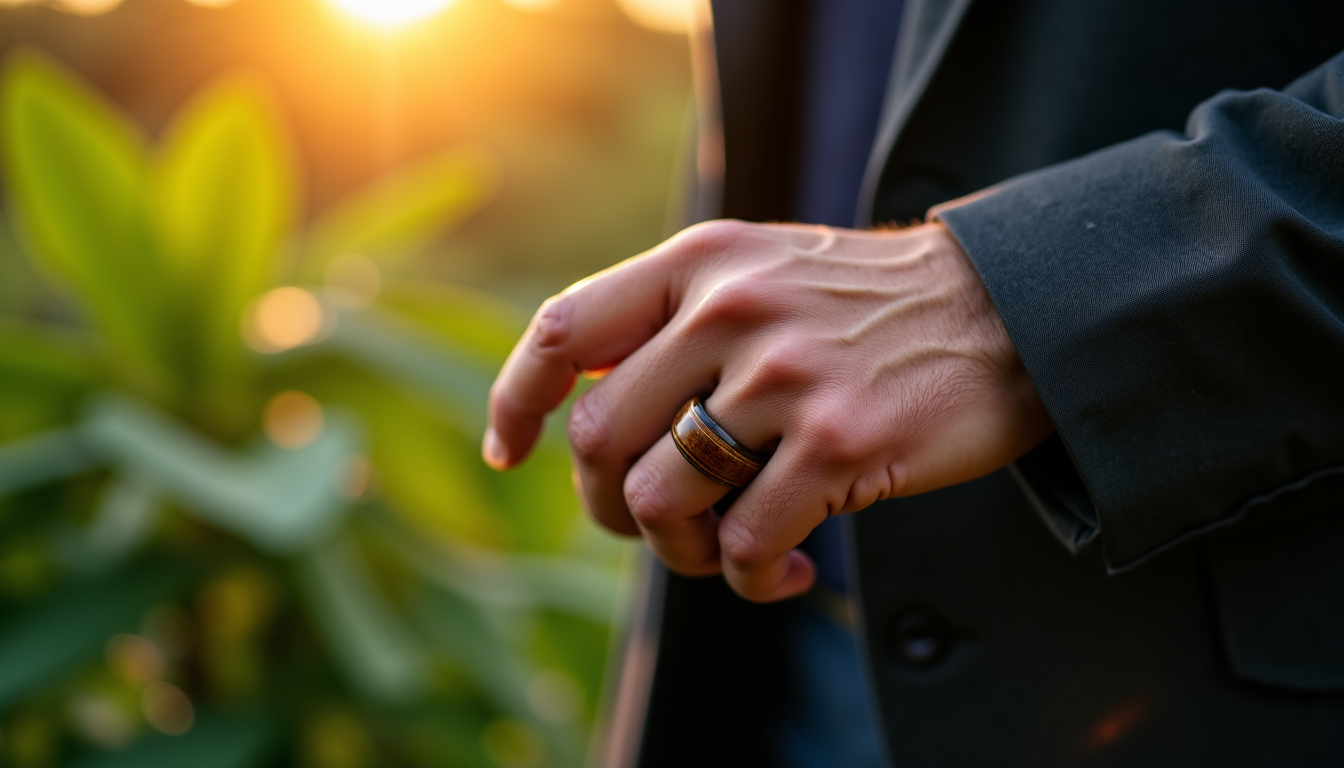 bague en bois pour homme : la tendance incontournable pour un style naturel — l'intégration d'une bague en bois dans votre garde-robe