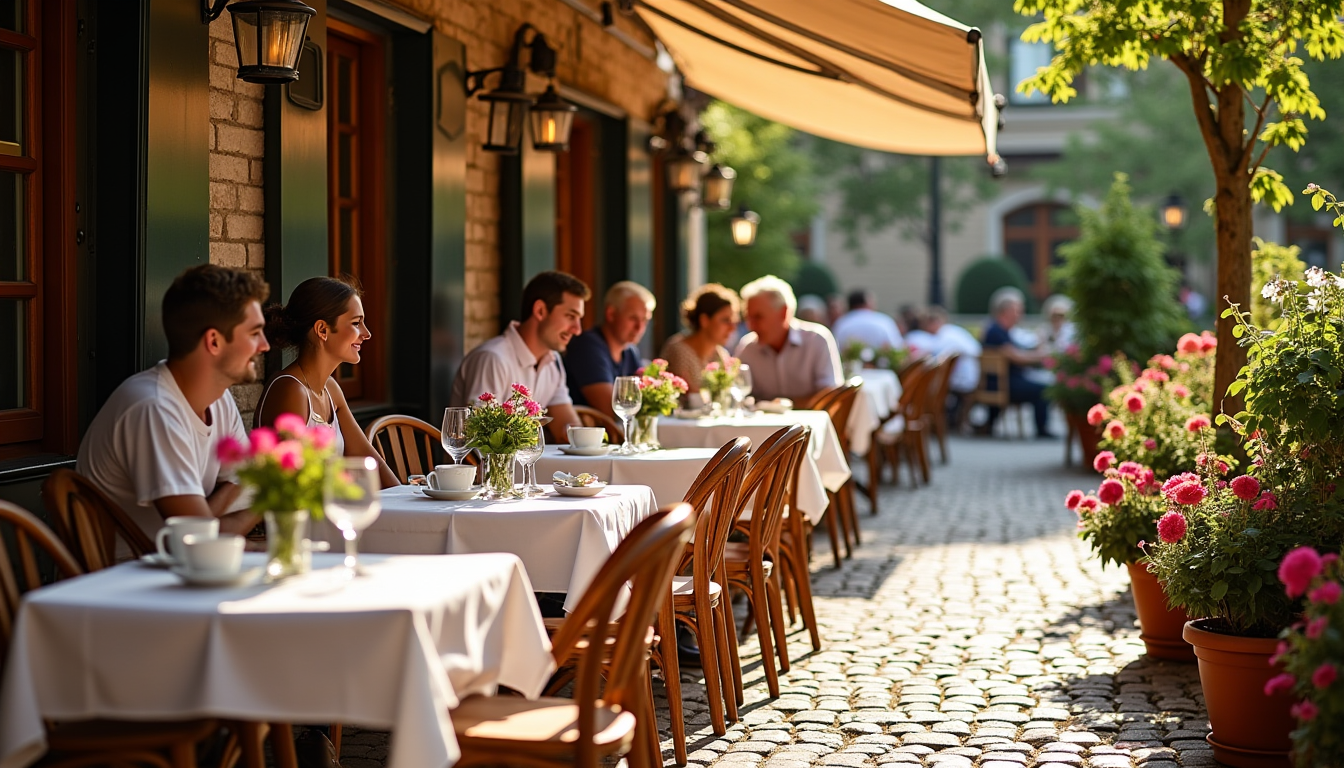 reconnaître un bon restaurant sans consulter les avis en ligne — la présence d'une terrasse, si elle est aménagée,
