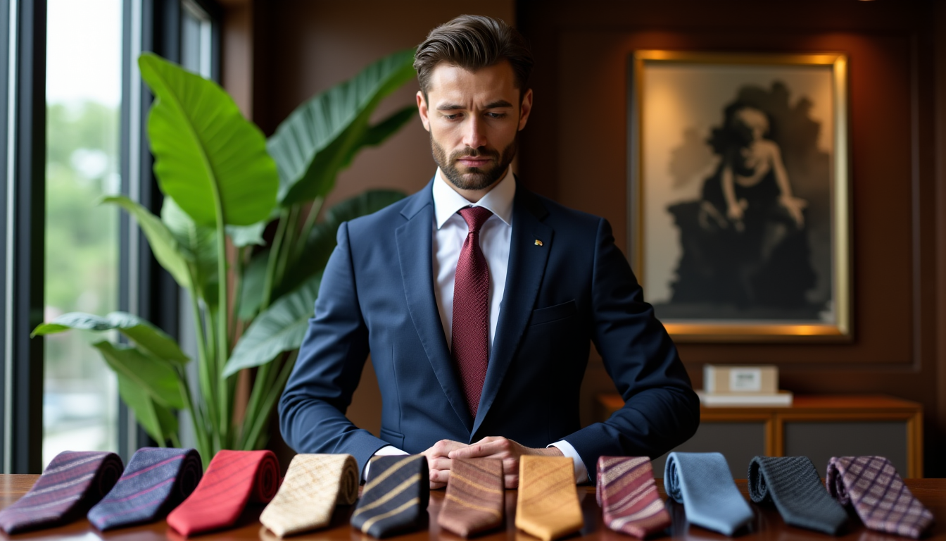 cravate choisir selon son costume et son style ? — l'intégration des motifs est l'un des aspects les