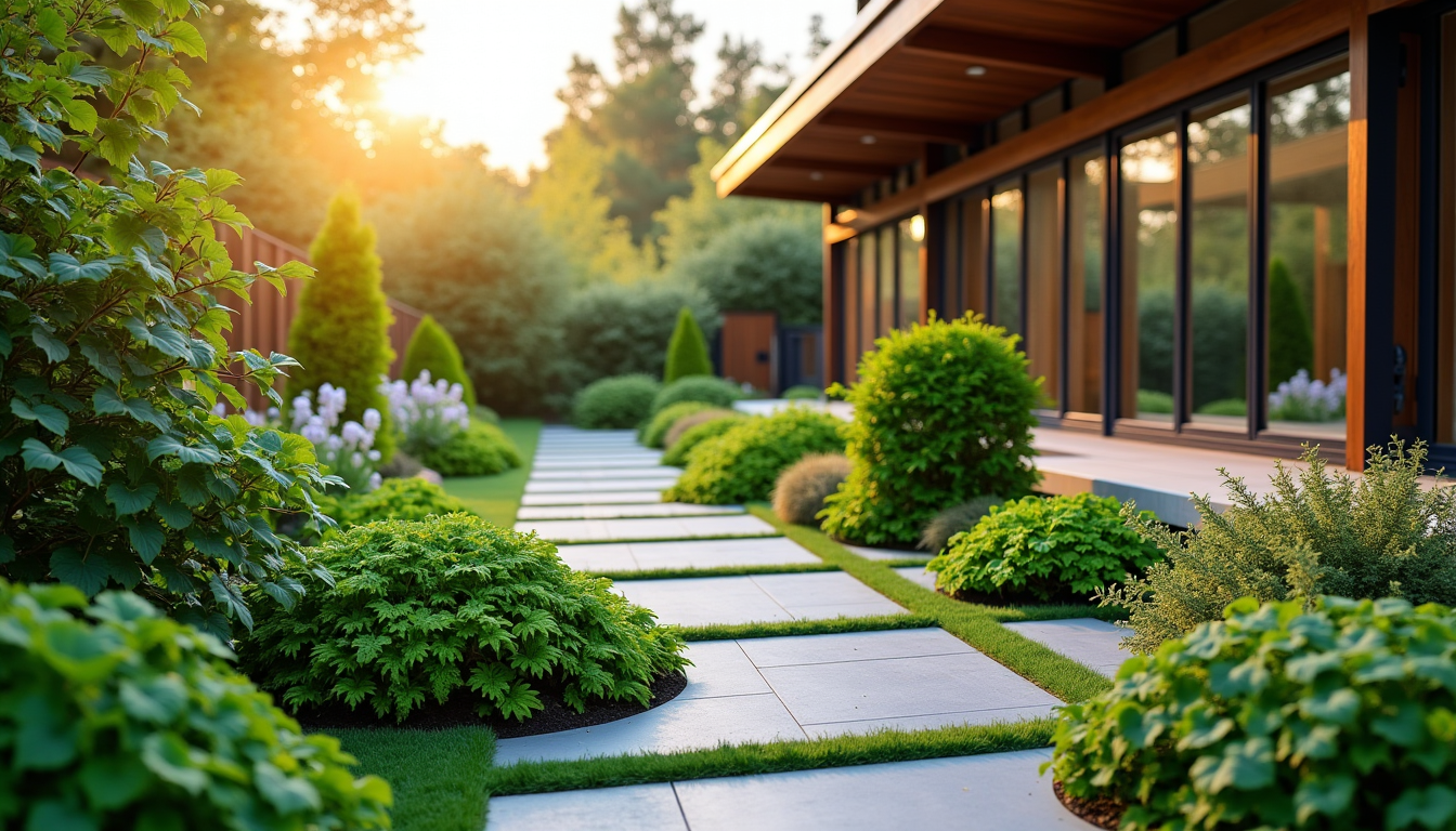 Illustration : s matériaux choisis s'harmonisent avec l'architecture de votre — concevoir un jardin esthétique sans être paysagiste ?