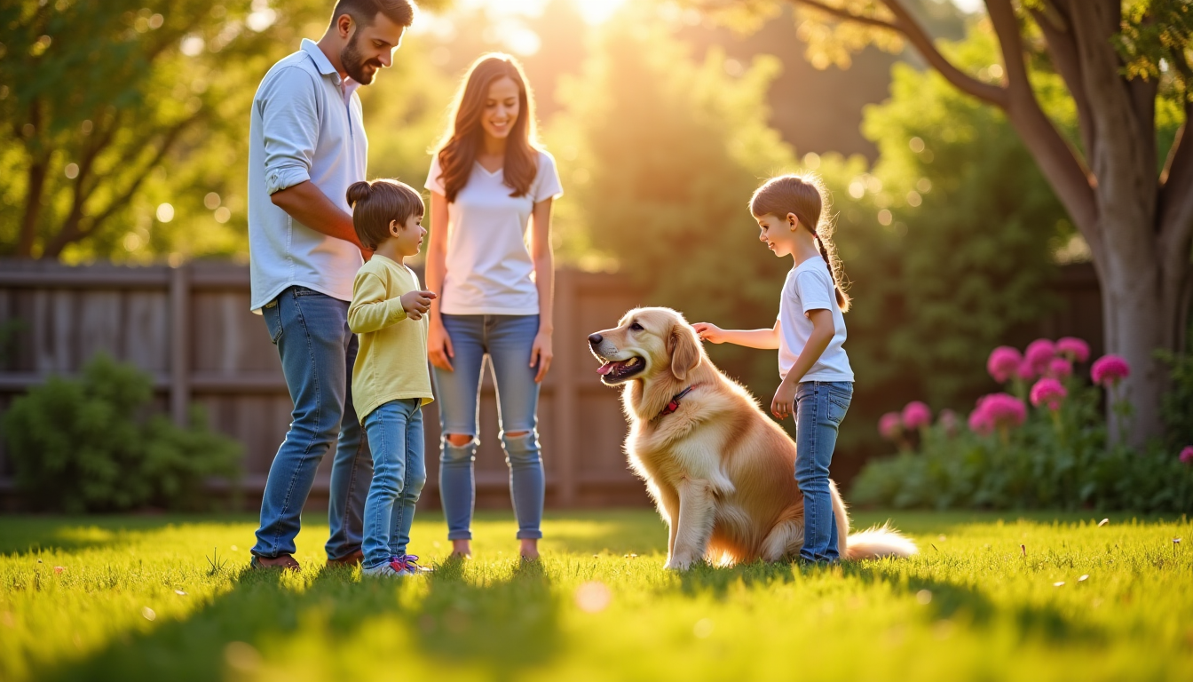 Illustration : tous les membres de la famille doivent utiliser — apprendre les ordres de base à votre chien rapidement ?