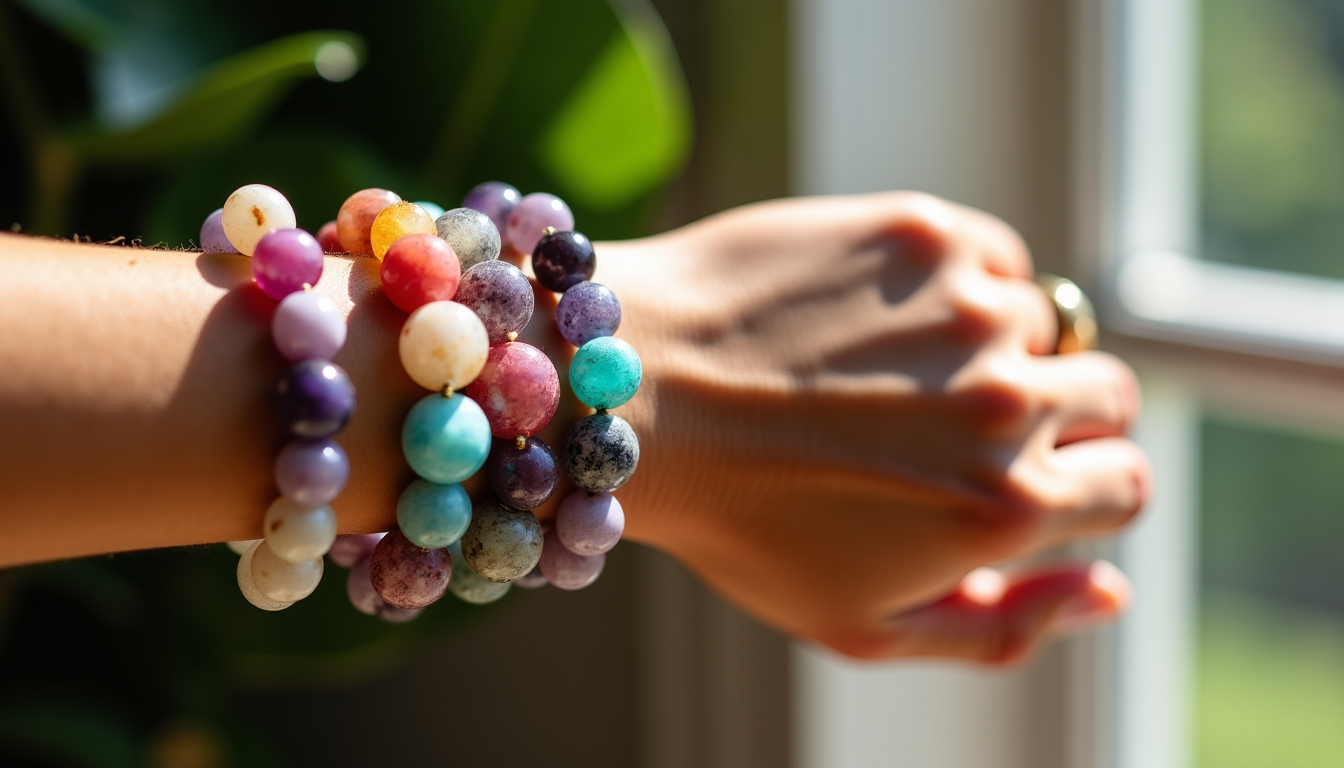 bracelet de lithothérapie : le guide complet pour sélectionner les bonnes pierres — prenez le temps de manipuler les pierres, si