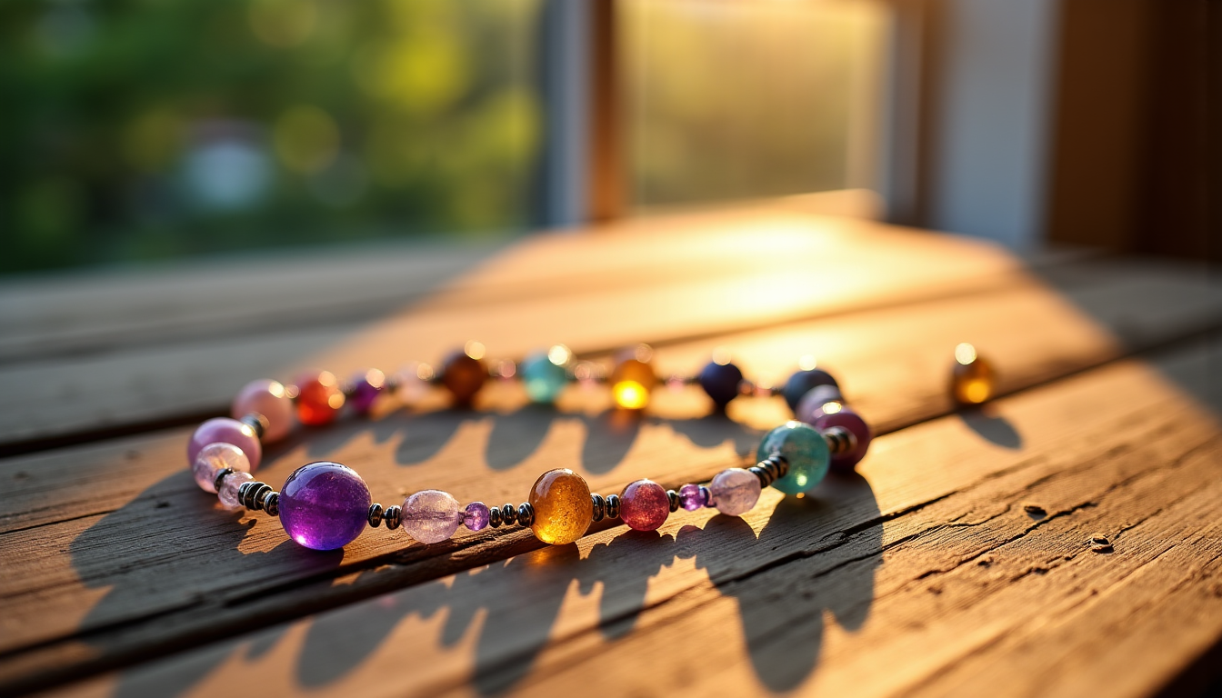 Illustration : il est également judicieux de penser au matériau — choisir un crystal healing necklace adapté à vos besoins énergétiques ?