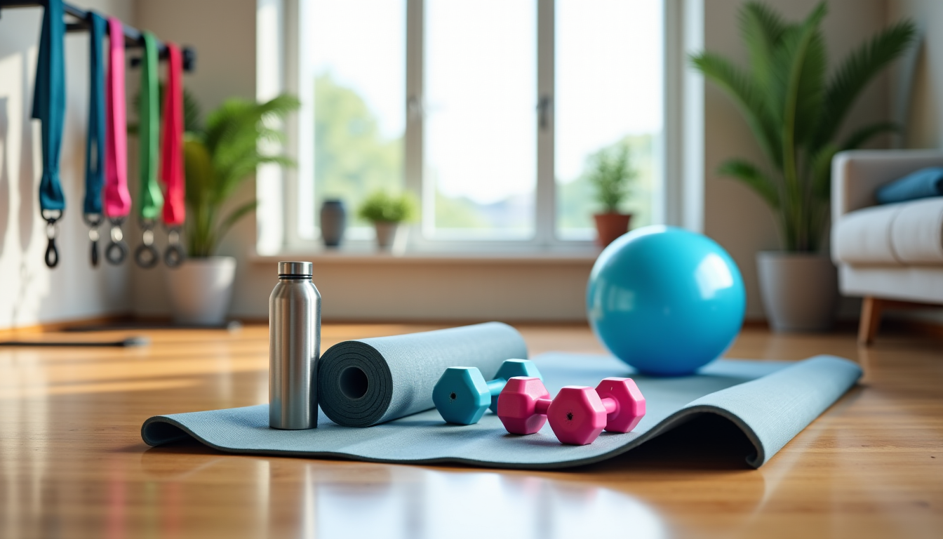 Le matériel de base pour une salle de sport à domicile