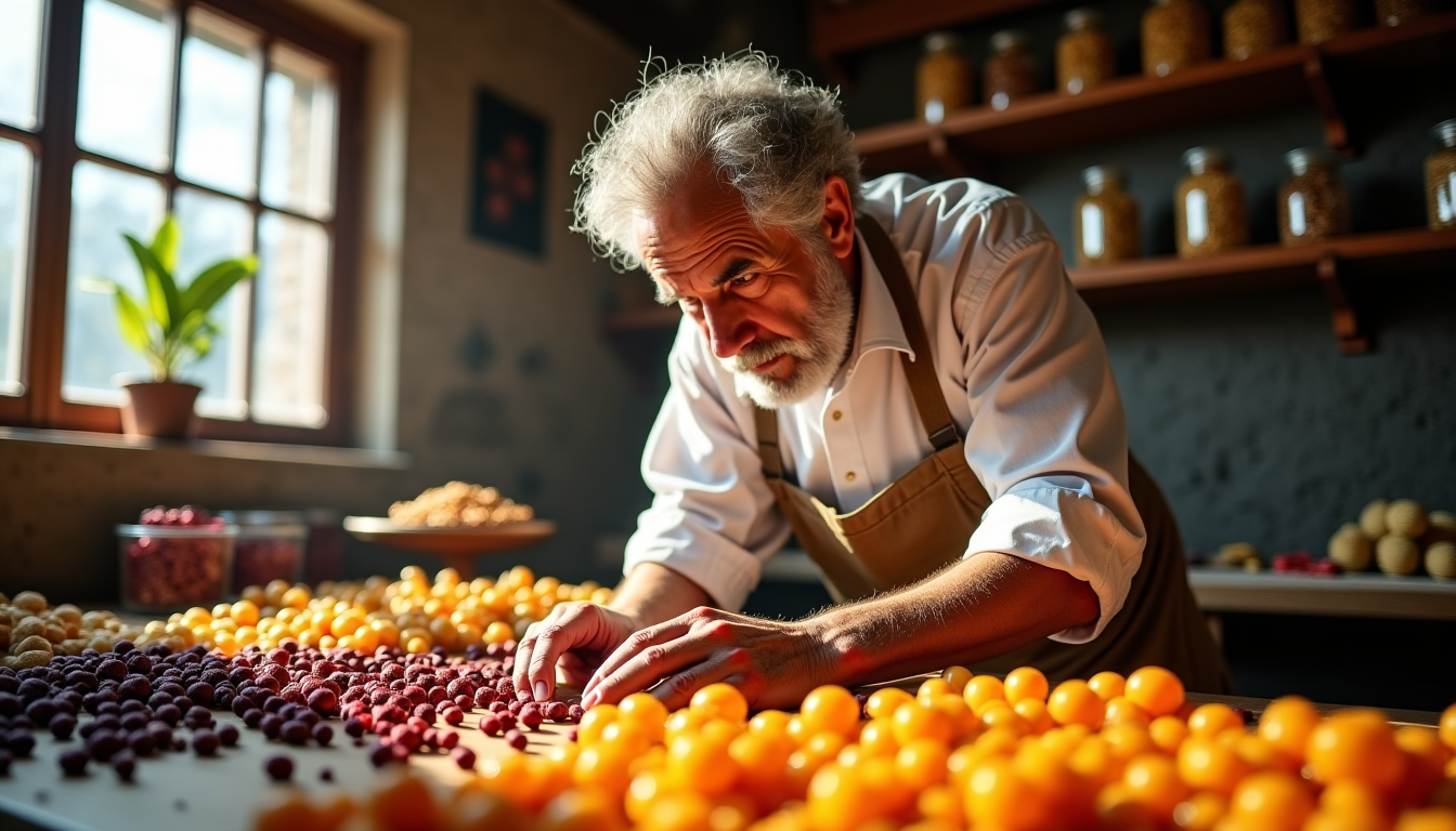 Illustration : la production de fruits secs de qualité supérieure — secrets de fabrication des fruits secs par un expert depuis 1947