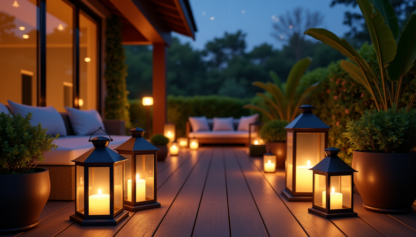 Illustration : si vous avez un balcon ou une véranda — idées lumineuses : 10 façons de sublimer votre intérieur avec des lanternes