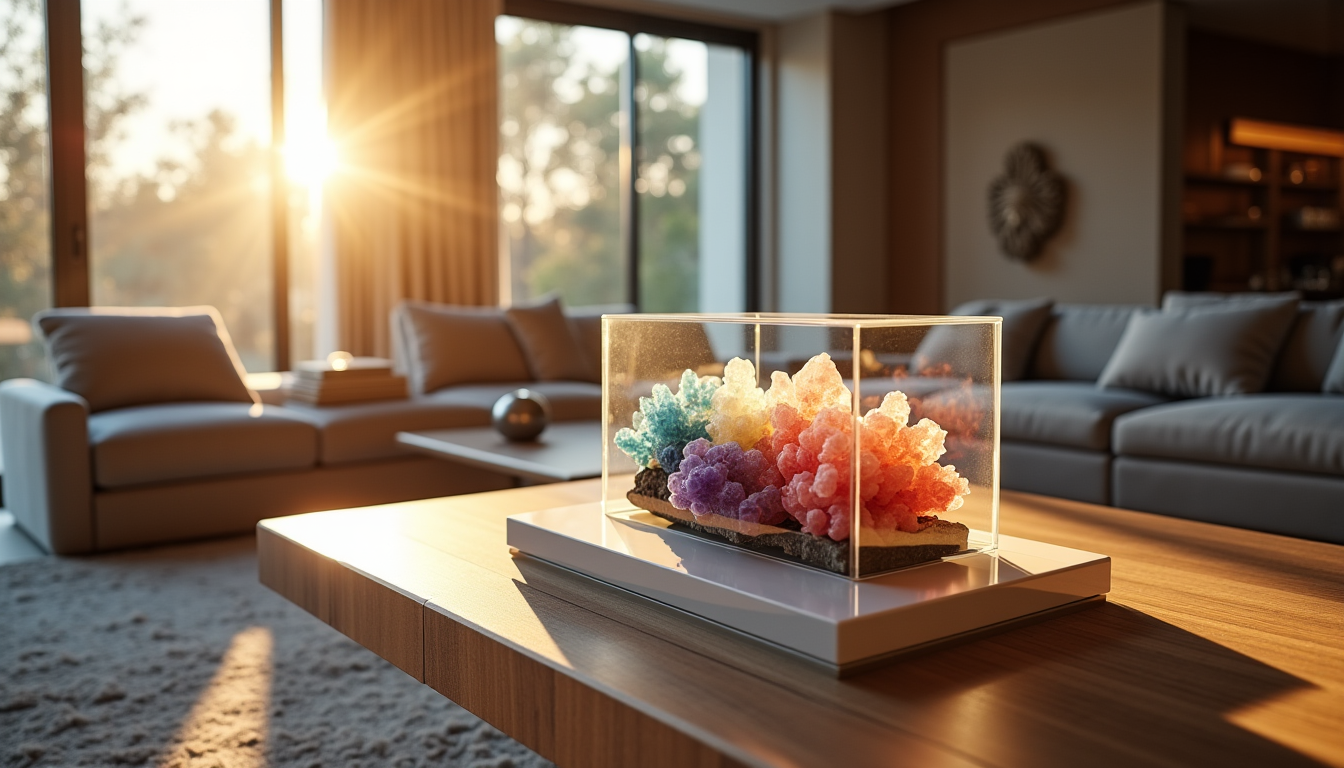 intégrer les cristaux dans sa décoration d'intérieur de façon élégante ? — ns une vitrine : mettez en valeur des